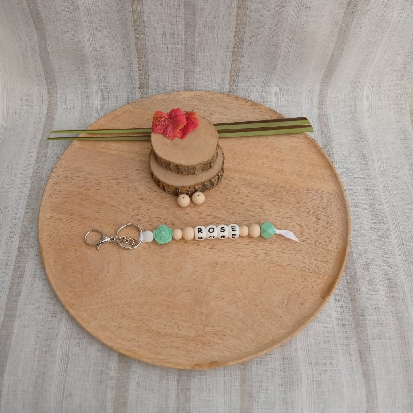 porte-clé Fantaisie Rose