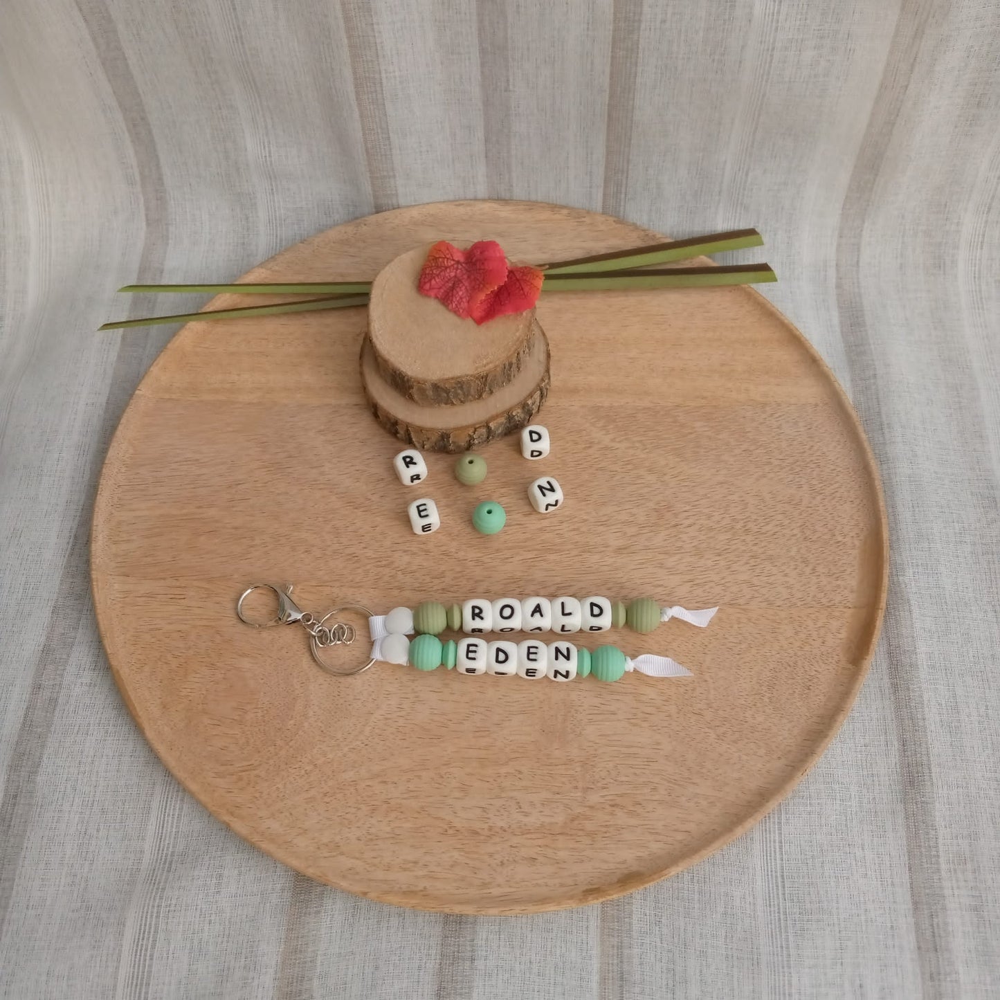 Porte-clé 2 prénoms