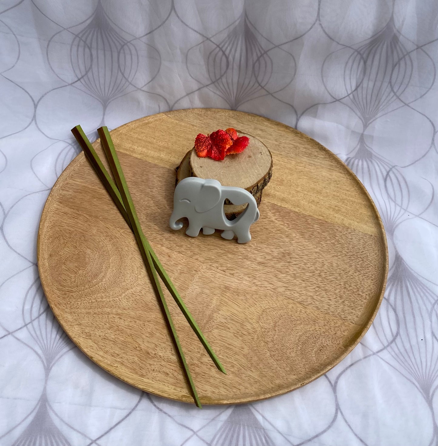 Eléphant de dentition gris