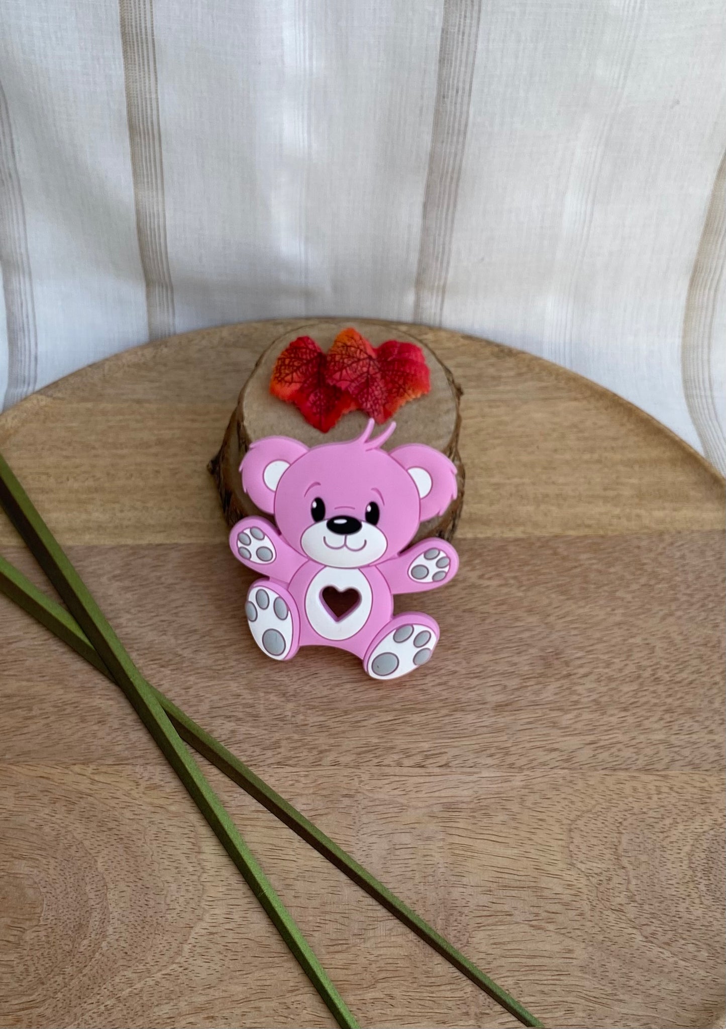 Ourson de dentition rose