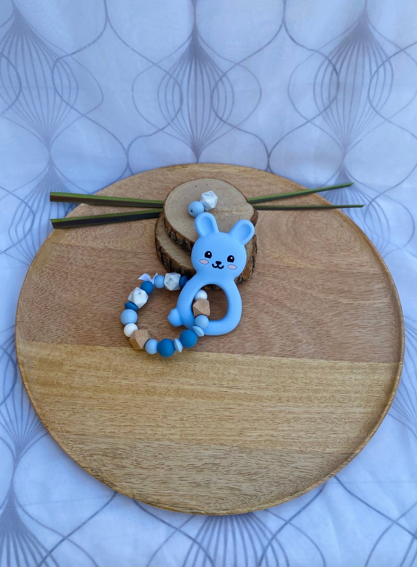 Anneau de dentition Lapin bleu - Mamour Créa