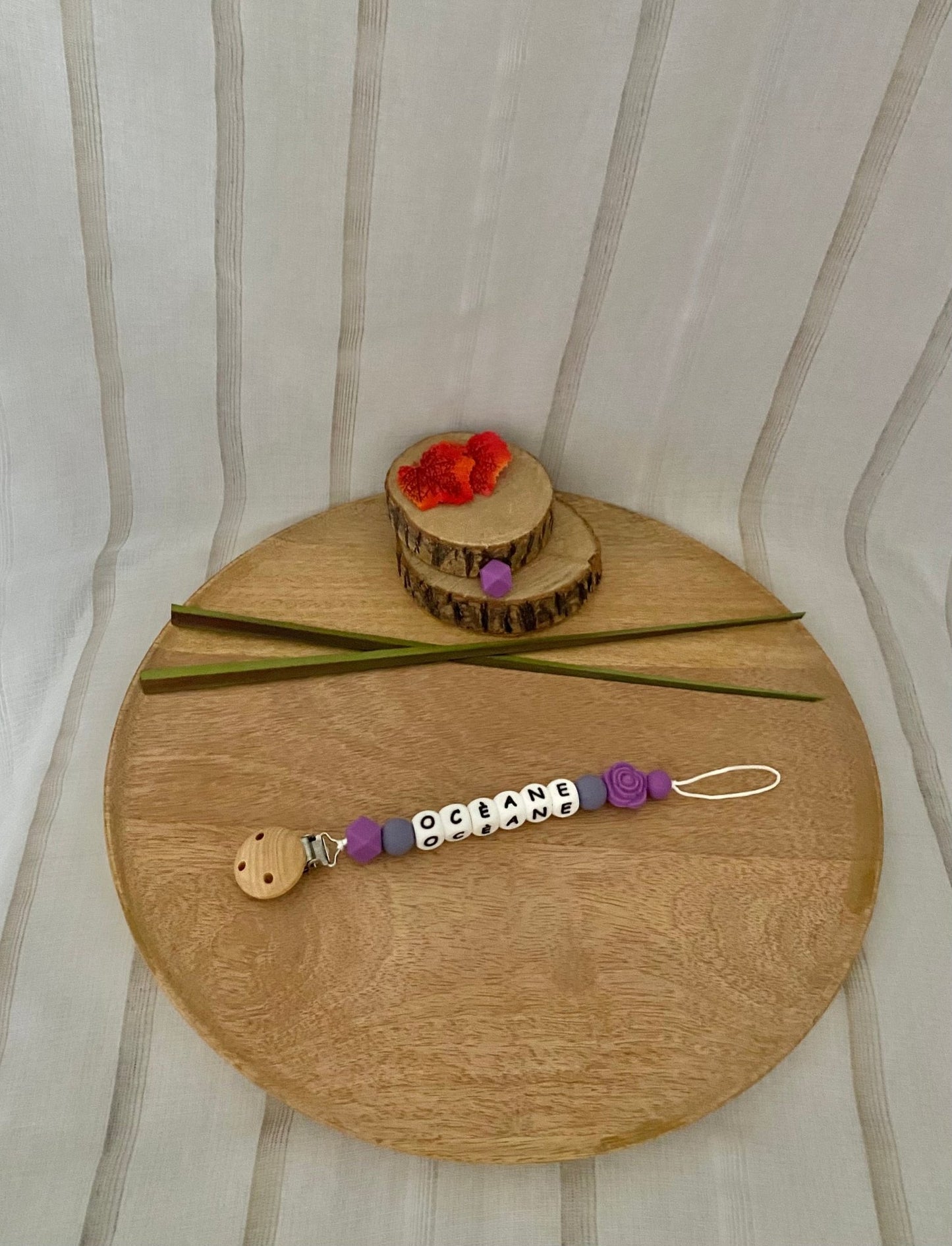 Attache - sucette fantaisie Océane - Mamour Créa