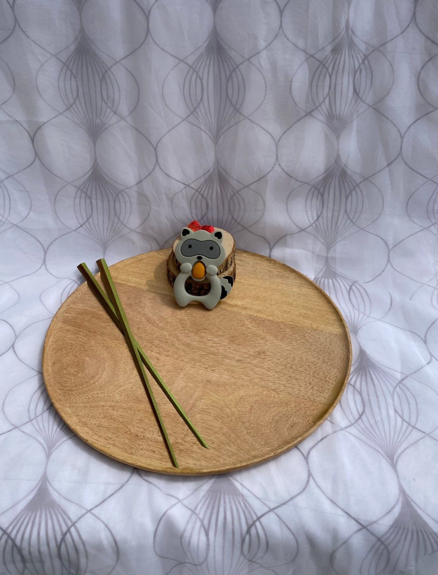 #Jouet de dentition Raton Laveur Gris # - #Mamour Créa#