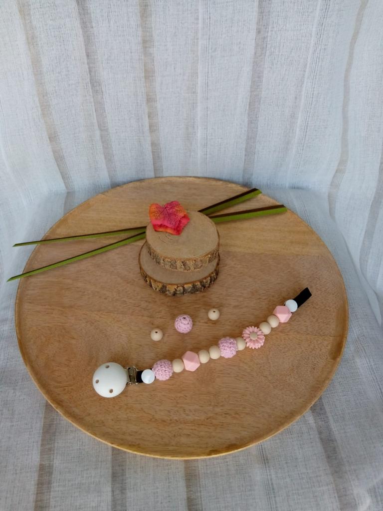 #Attache tétine fantaisie marguerite# - #Mamour Créa#