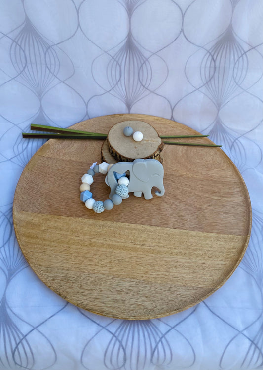 Anneau de dentition Eléphant gris