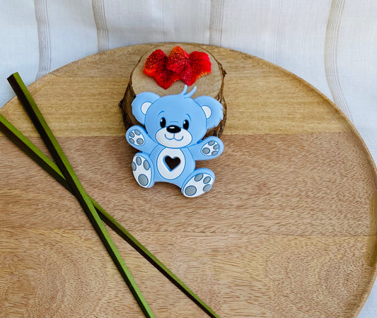 Ourson de dentition bleu