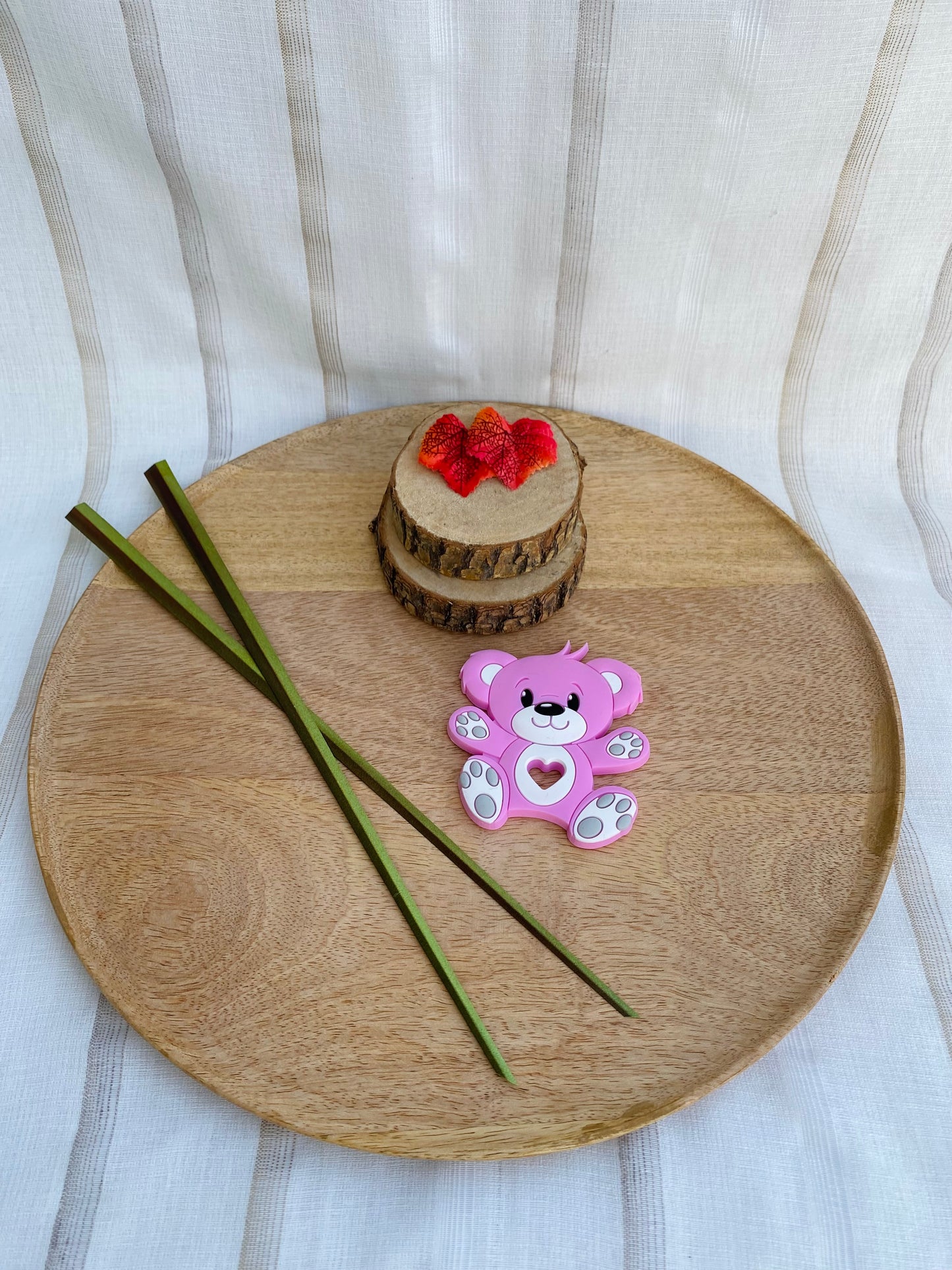 Ourson de dentition rose