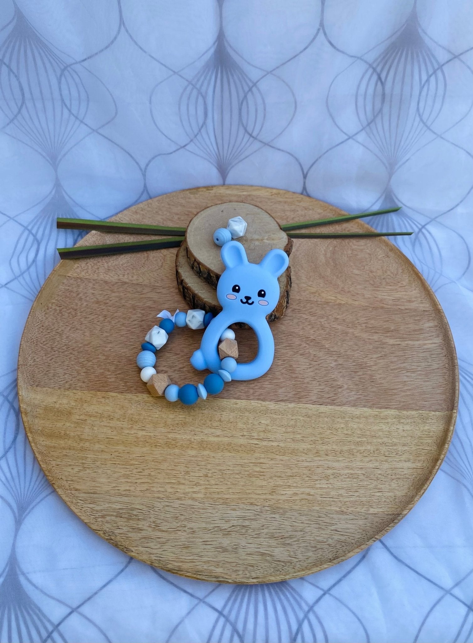 Anneau de dentition Lapin bleu - Mamour Créa