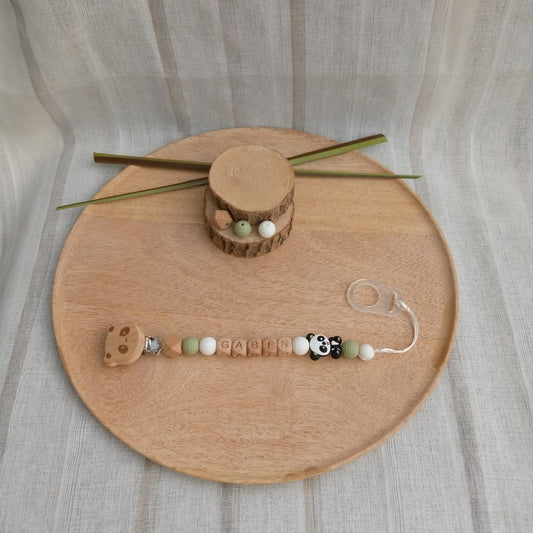 #Attache tétine Fantaisie Panda | Gabin# - #mamourcrea#