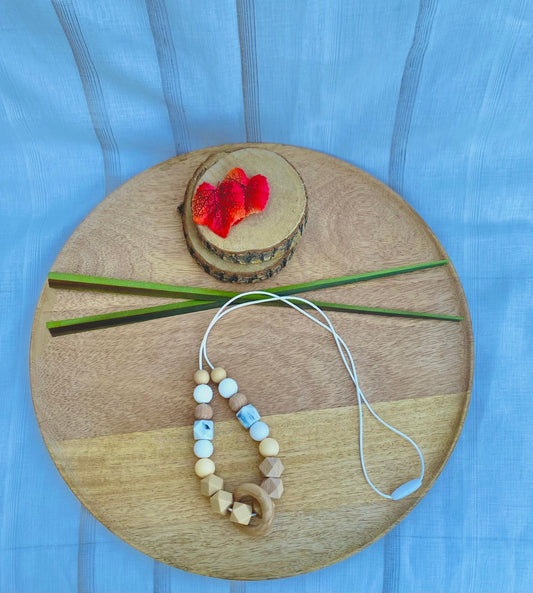 #Collier d'allaitement  bois et silicone# - #Mamour Créa#