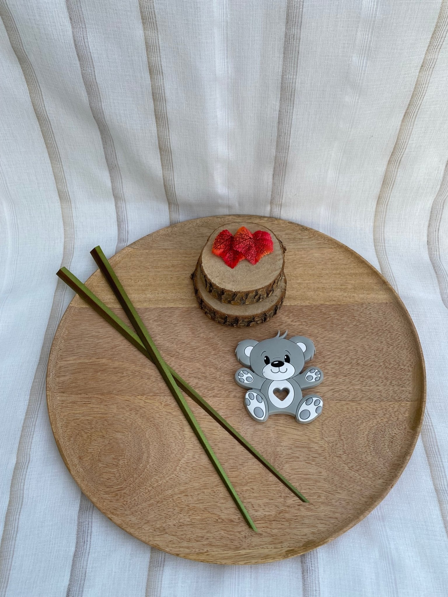 #Jouet de dentition Ourson Gris# - #Mamour Créa#