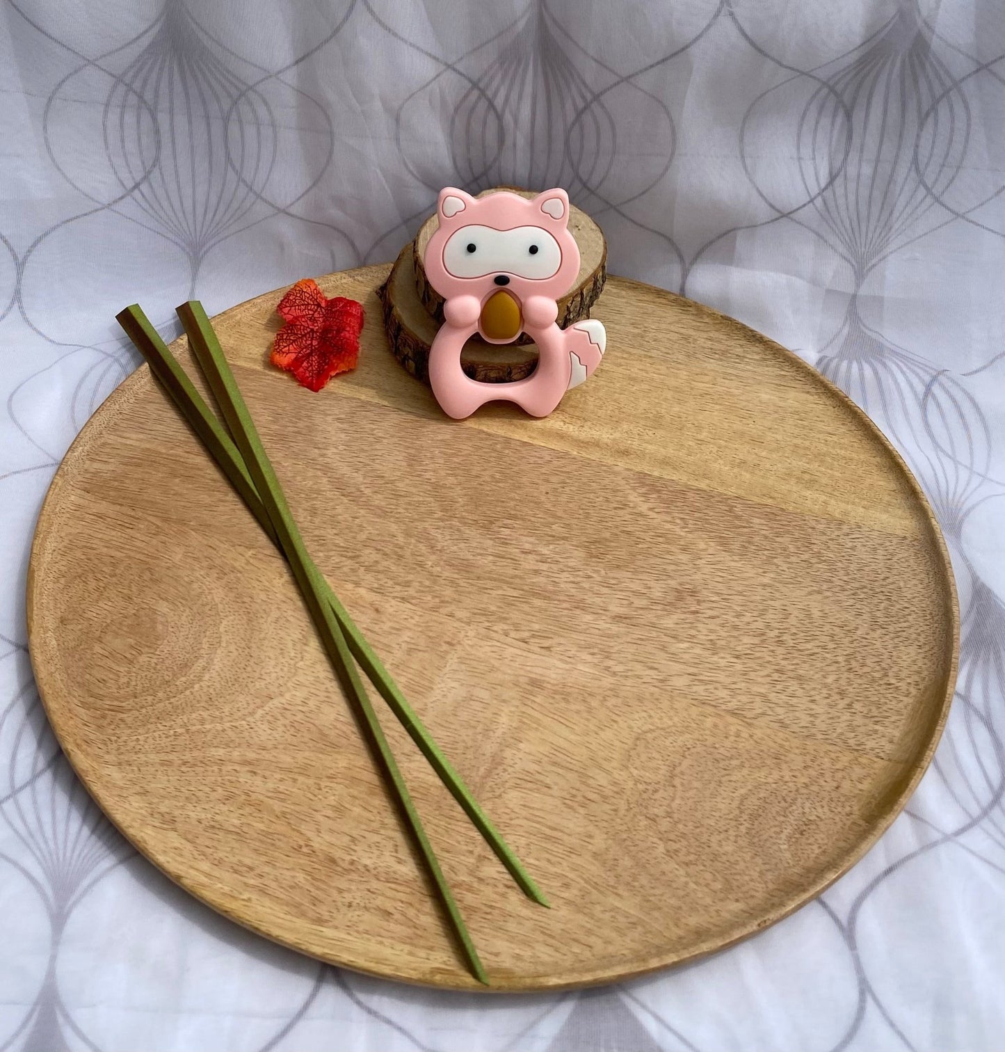 #Jouet de dentition Raton Laveur Rose # - #Mamour Créa#