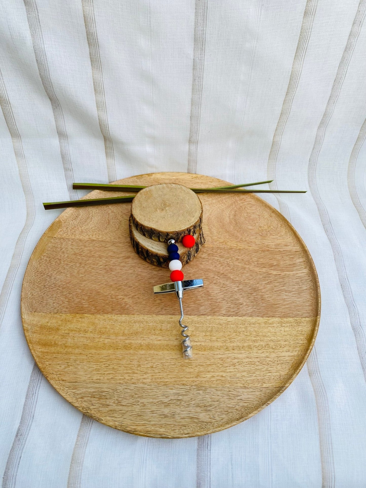 #Tire-bouchon | NOIR-BLANC-ROUGE# -  #mamourcrea#